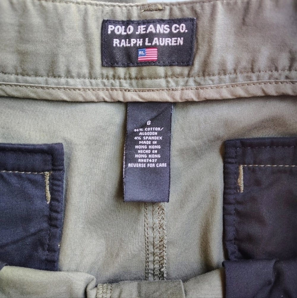 Polo Jeans Co Ralph Lauren Women's Mid-Rise Cuffed Capri Pants,Cotton Outdoor 8. - Picture 13 of 14